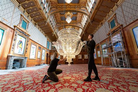 Windsors Chandeliers Given A Polish Ahead Of Waterloo Chamber