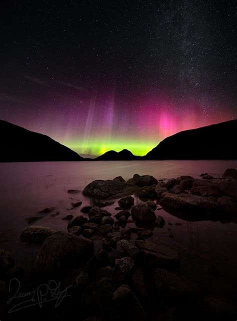 Aurora Borealis Acadia National Park