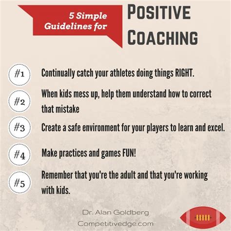 Simple Guidelines For Positive Coaching Competitive Advantage