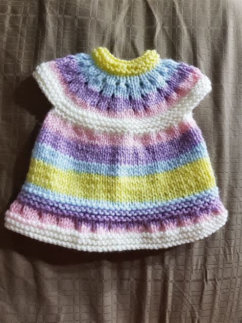 Find a baby pattern they'll treasure. Ravelry: Lazy Daisy All-in-One Premature Baby Dress by ...