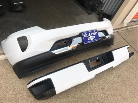 2016 2018 Chevy Silverado 1500 Oem Frontrear Pair White Bumpers For