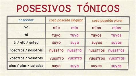 Adjetivos Possessivos Em Espanhol Modisedu