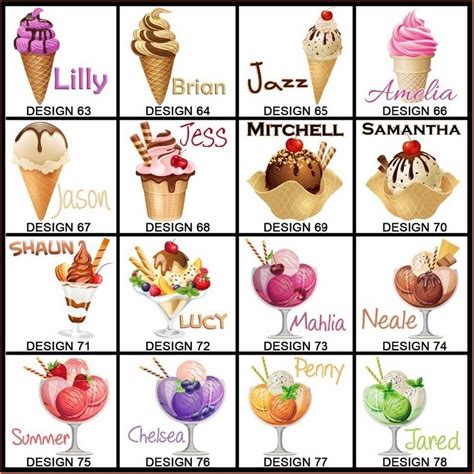 Ice Cream Social Name Ideas Printable Templates
