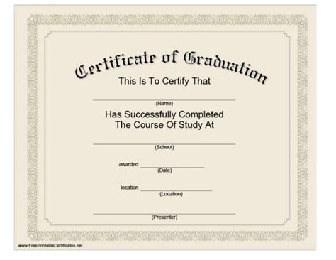 40 Graduation Certificate Templates And Diplomas Printabletemplates