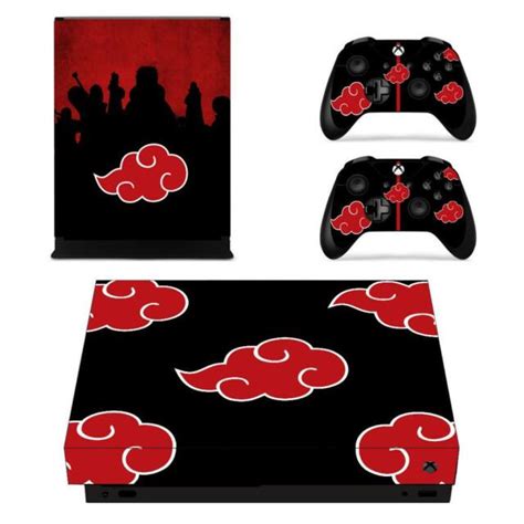 Xbox One X Console Controllers Decals Vinyl Stickers Akatsuki Red