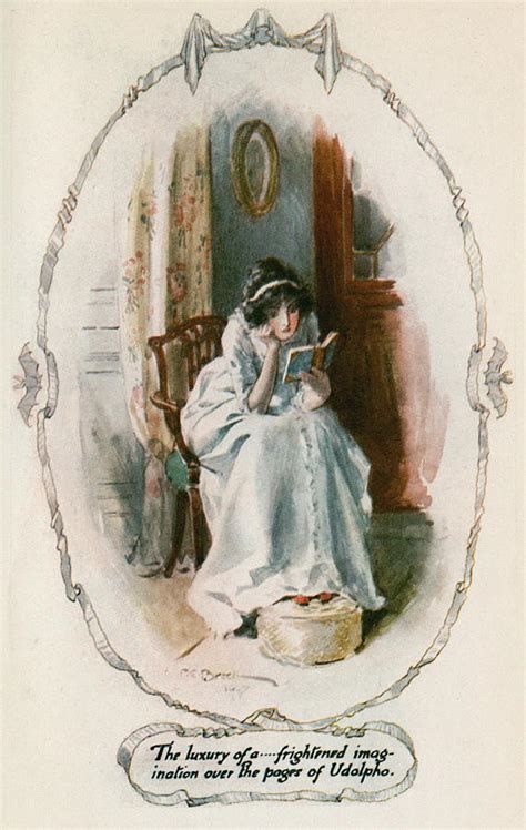 Jane Austen Reading Udolpho Painting By Charles Edmund Brock Fine Art