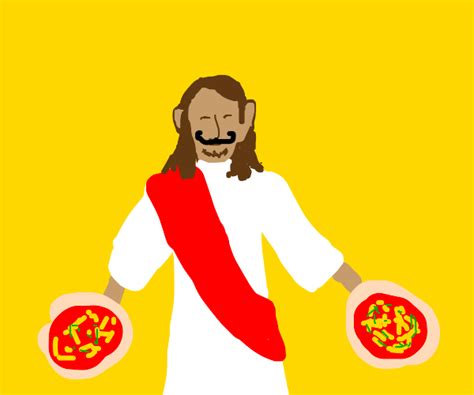 Jesus Crust Italian Pizza Jesus Drawception
