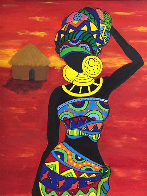 Beauty Print 13x17 In 2021 African Art Paintings African Drawings