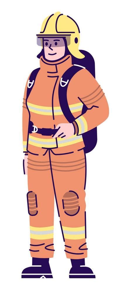 Girl Firefighter Clipart Vector