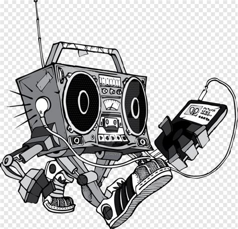 Boombox Old School Drawing Old School Boombox Drawing 900x866