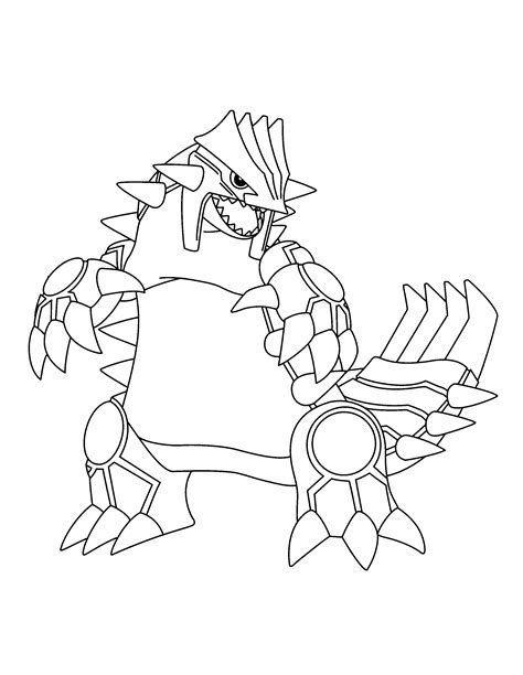 Primal Groudon Coloring Pages Coloring Pages