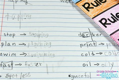 5 ways to teach suffix spelling rules or any new concept grade school giggles