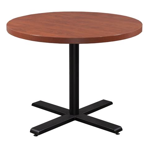 Steelcase Payback 48 Inch Used Laminate Round Table Cherry National