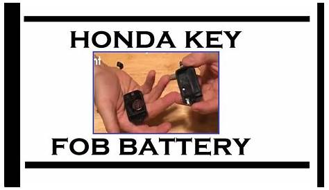 2021 honda odyssey key fob battery