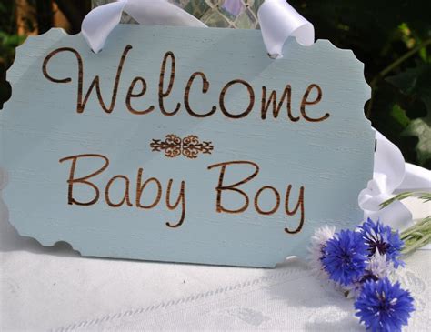 Baby Boy Welcome Sign Makes The Perfect Shower T