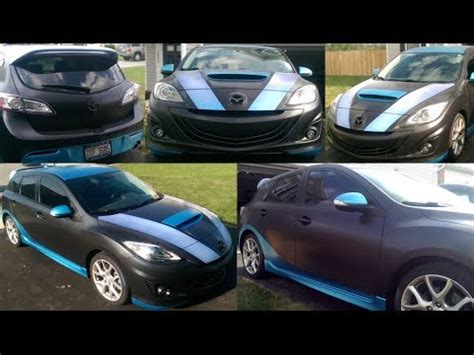 Now owned by mazda motor corporation, they build production model vehicles. 2012 Mazdaspeed 3 Custom Plasti-Dip - YouTube