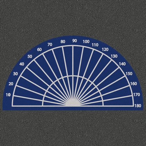 Protractor 180 Degrees Playground Markings Direct