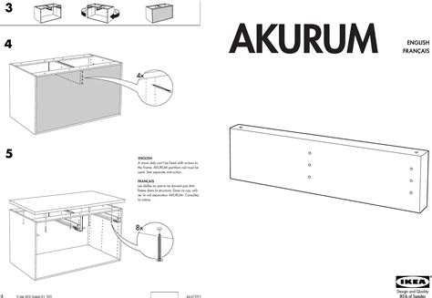 Ikea Akurum Partition Drawer 30 36 Assembly Instruction 2