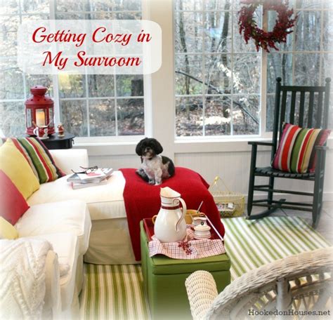 Getting Cozy In My Sunroom Christmas 1212 Hooked On Houses