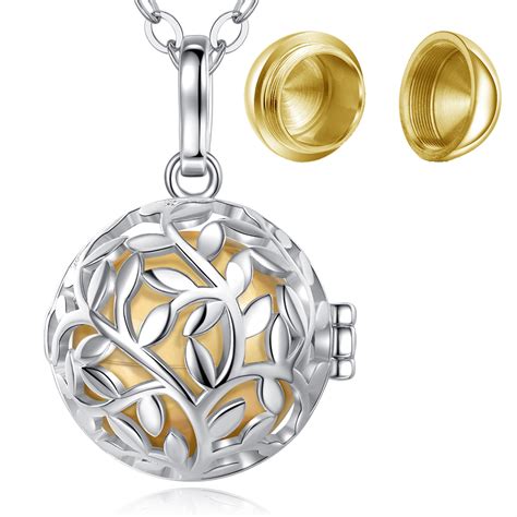 Custom Locket Ashes Cremation Jewelry Pendant Necklaces Merryshine