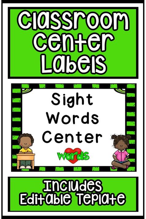 These Classroom Center Labels Will Help You Organize Your Classroom