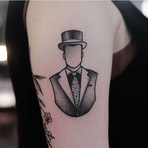 Gentlemans Bust Tattoo By Jonas Ribeiro Inked On The Right Arm