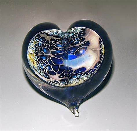 Galaxy Heart Paperweight By Robert Burch Art Glass Paperweight Artful Home Art Glass