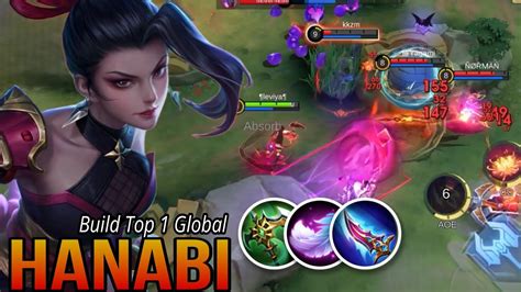 Hanabi Gameplay Hanabi Best Damage Build Build Top Global Hanabi Mlbb Youtube