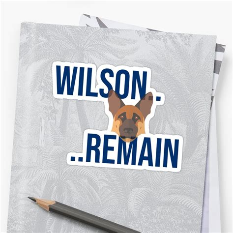 From wikipedia, the free encyclopedia. "Friday Night Dinner // Wilson Remain" Sticker by Jamesf37 | Redbubble