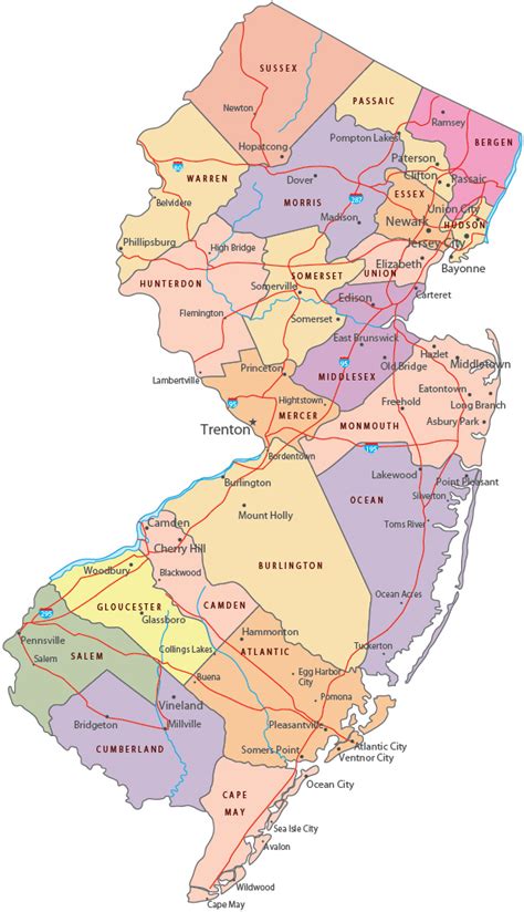 Zeichen Center Energie Tanken America New Jersey Map Danken Das Büro Zurück