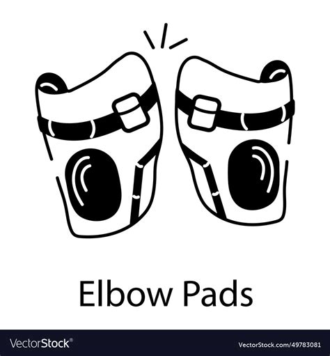elbow pads royalty free vector image vectorstock