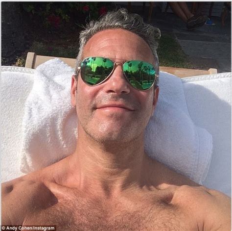 andy cohen 45 shows off his buff body on the beach in miami daily mail online