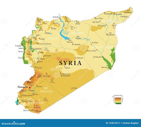 Syria Map Vector Illustration 33345838