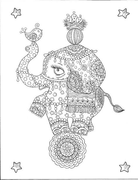 20 Free Printable Hard Elephant Coloring Pages For Adults