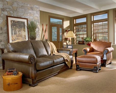 Living Room Mixing Leather Sofa With Fabric Loveseat Fabrici