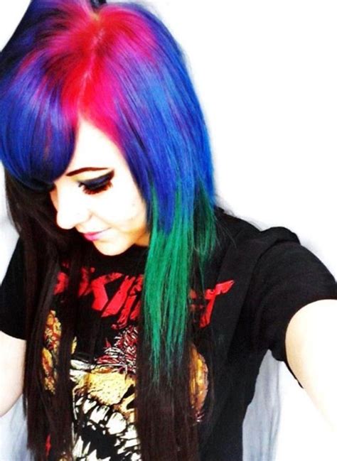 10 Best Tye Dye Hair Images On Pinterest Colourful Hair Coloured