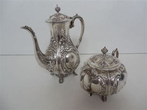 Silver Teapot And Sugar Pot James Dixon And Sons Sheffield 18723