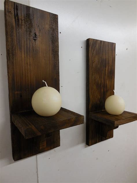Barn Wood Wall Sconces Primitive Candle By Lynxcreekdesigns 4000