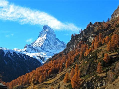 Matterhorn In Autumn Stock Image Image Of Landscape 17239627