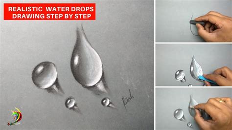 How To Draw Realistic Water Drops Hyper Realistic Water Droplet