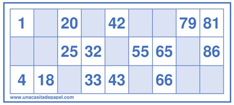 cartones de bingo en pdf para imprimir bingo para f3b