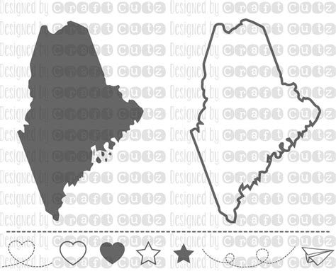 Maine Svg State Svg Files Maine Vector United States Svg Etsy In 2023