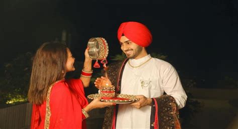 Neha Kakkar Shares Glimpses Of First Karwa Chauth With Husband Rohanpreet Ians Life