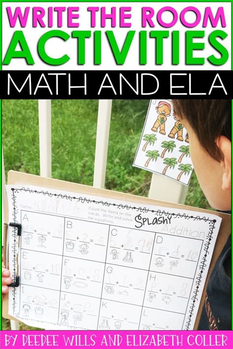 Check Out These Math And Ela Kindergarten Classroom Activities Write The Room Is A Fun And Engaging