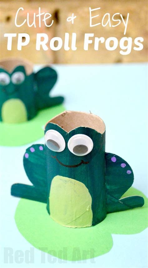 Toilet Paper Roll Frog Craft Red Ted Art Make Crafting With Kids
