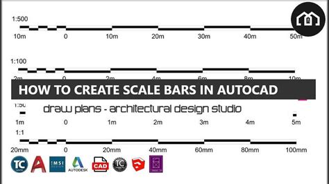 How To Create Your Own Scale Bars Autocad Turbocad Youtube