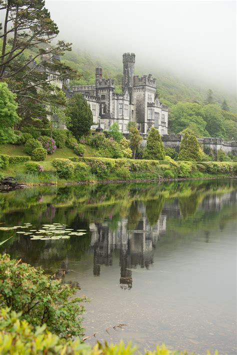 Kylemore Abbey In The Region Of Clifden In Ireland Ireland Landscape