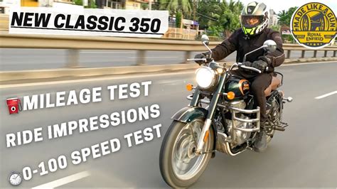 2021 Classic 350 Next Gen ⛽️ Mileage Test ⏱0 100 Ride Impressions