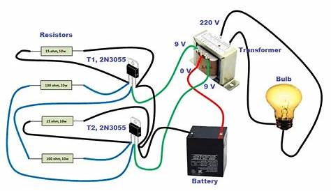 simple inverter circuit diagram 12v to 220v