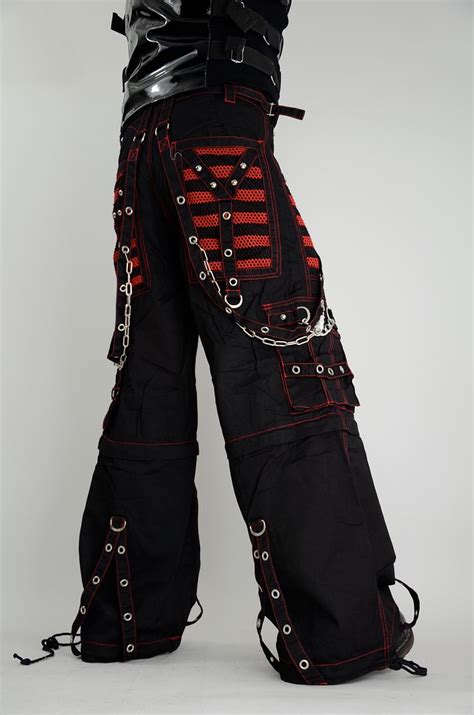 Tripp Nyc Bondage Steampunk Gothic Cyber Emo Af7654m Red Chain Goth Pants Ebay